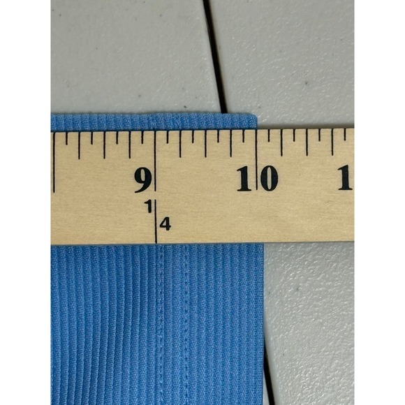 CUBAVERA Mens Blue Striped Performance Polo Shirt L G Golf Casual - Picture 5 of 7